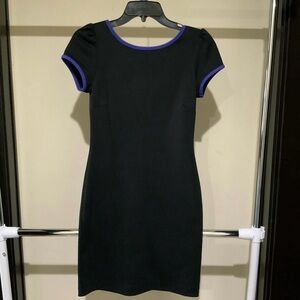 Juicy Couture Black Mini Dress with Purple Trim